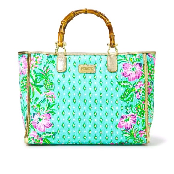Lilly Pulitzer Handbags - Lilly Pulitzer Greydon Canvas Tote Oh Diamond Girl 💎